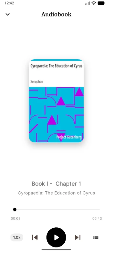 Gutenberg eBooks & Audiobooks screenshot