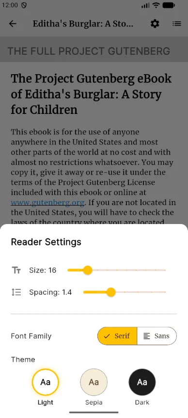 Gutenberg eBooks & Audiobooks screenshot